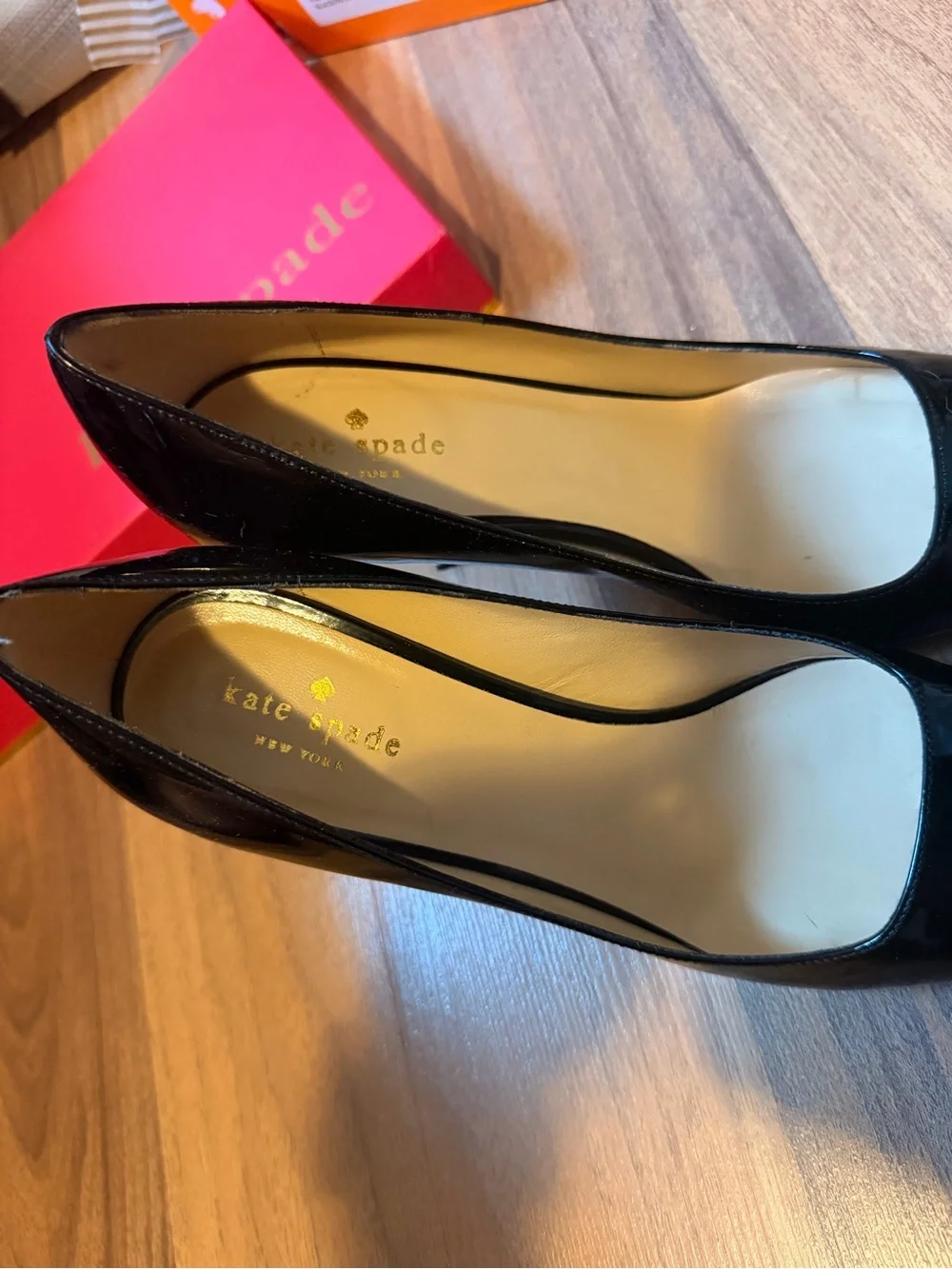 Kate Spade PRAGUE Black Patent Pointed Toe Stiletto Pumps